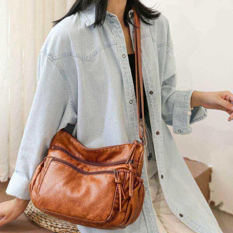 Bolsa de ombro feminina vintage