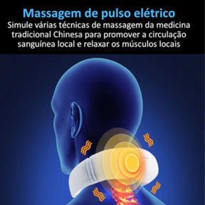 Massageador Elétrico Portátil de Pescoço com 6 modos e 9 níveis