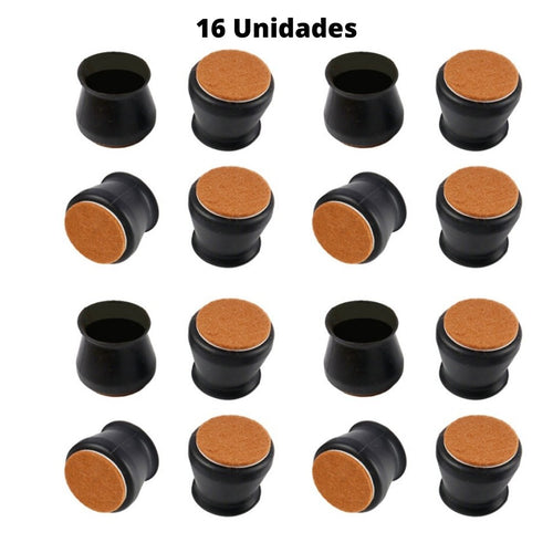 Protetor de Pé de Cadeira | Kit com 16 Peças | OFERTA LIMITADA🔥