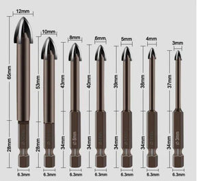 Kit 7 Brocas Indestrutíveis Universal Max Drill