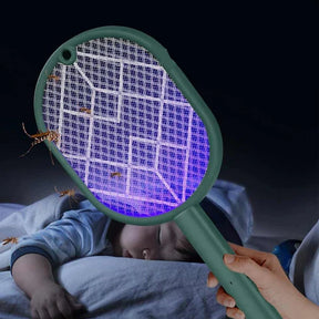 Raquete Elétrica Mata Mosquito com Led Ultravioleta