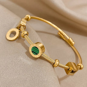 Pulseira Ajustável Romana 18K