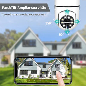 Câmera de Segurança Full HD Wi-Fi Inteligente 360 IP 5G