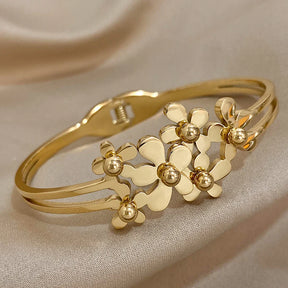 Pulseira Flores de Ouro