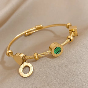 Pulseira Ajustável Romana 18K