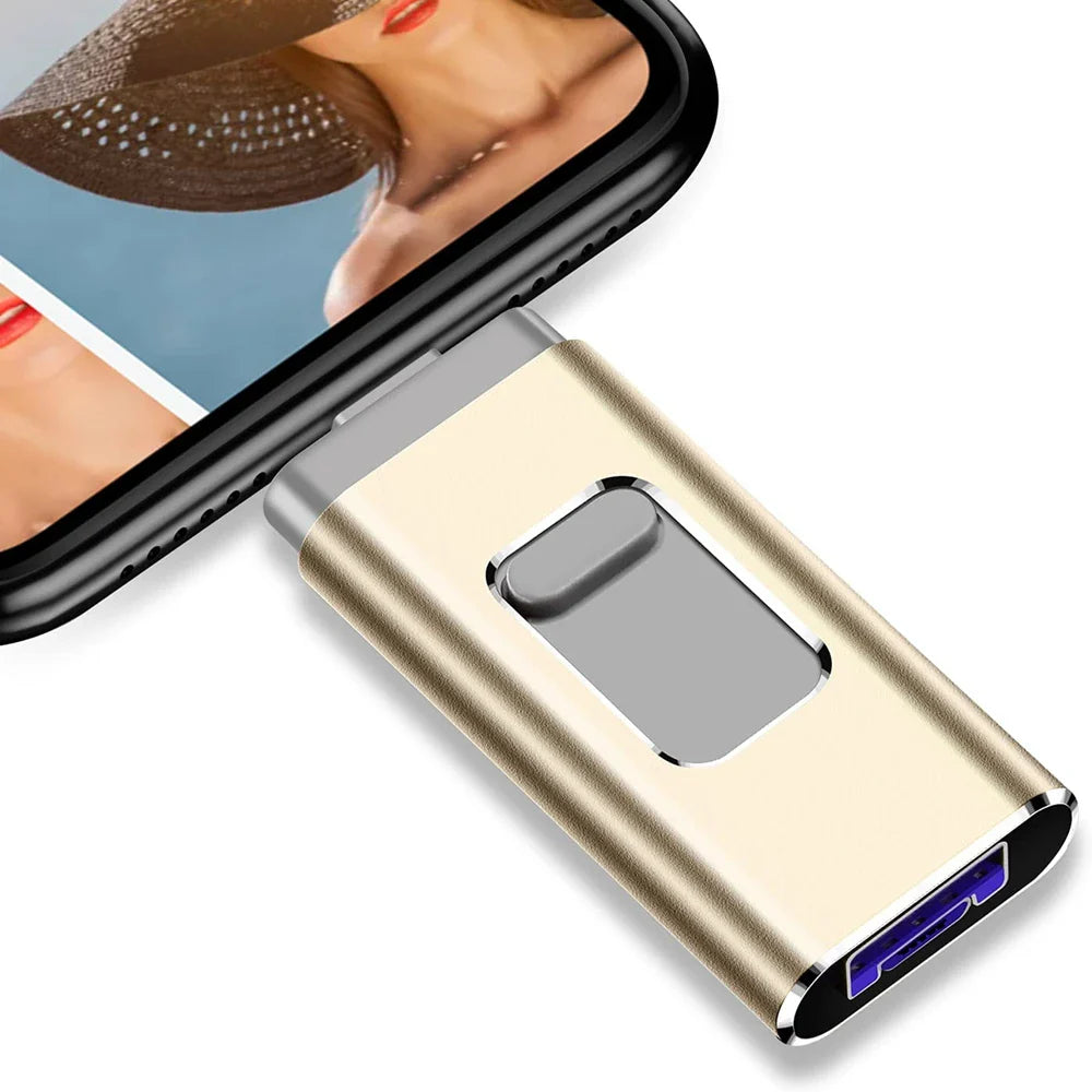 Pen Drive de Celular 4 em 1 - Multi Operacional