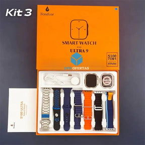 SmartWatch - Serie 9 Ultra™ Original [Kit: 7 Pulseiras + Case]